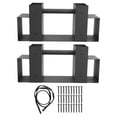 thumbnail image 2 of Firewood Log Storage Rack Bracket Kit, 2pcs Log Rack Holder Iron Black  For Yard, 2 of 8