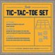 thumbnail image 2 of 10 Piece Premium Solid Wood Tic-tac-toe Board Game Giant Gold 14inch Outdoor/indoor Party Set Toy For Children/ Adults Perfect For Backyard Entertainm, 2 of 5