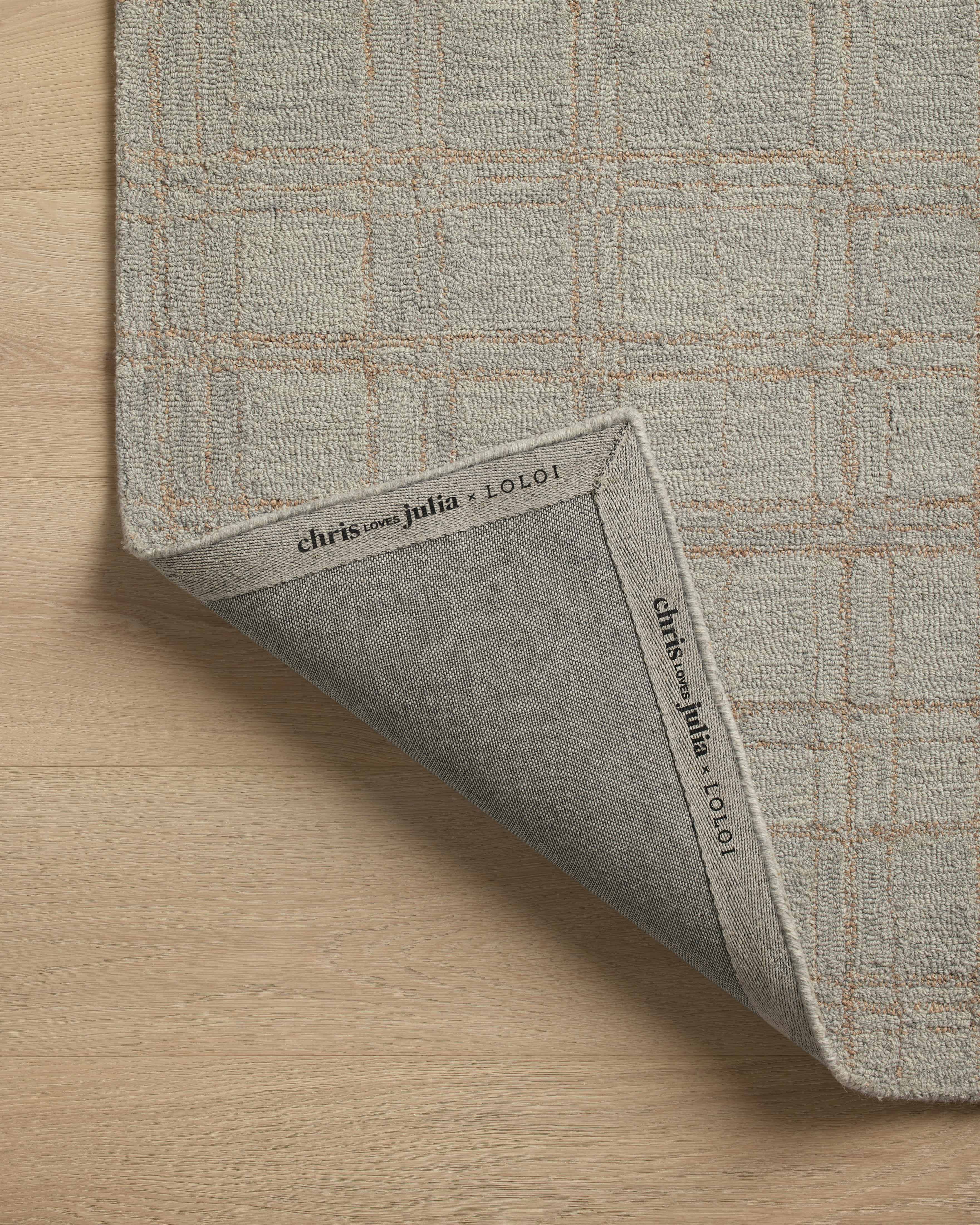 Chris Loves Julia x Loloi Polly Fog / Wheat 3'-6" x 5'-6" Accent Rug
