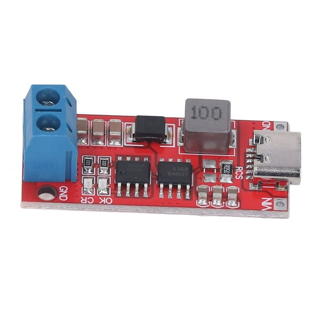 Carte de Chargeur Convertisseur Boost, Module Amplificateur de Chargeur de Batterie Protection contre les Surtensions Type C Grande Puce DC3-6V pour Garage 1A,2A,4A
