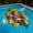 yellow, variant on Pool Floats for Adults Mesh Bottom, Water Hammock Pool Lounger 4 Tube Support, Inflatable Pool Floats Portable Fruit Pattern Mat Chair Bed