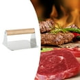 thumbnail image 3 of manual para hamburguesas, mango de madera, bistec, accesorio resistente, restaurante, hogar Multi Zulema  Prensa de hamburguesas, 3 of 8