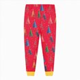 thumbnail image 5 of NOLDARESToddler Christmas Pajamas Pjs Set Boys Girls 2pcs Nightwear Long Sleeve Sleepwear Sets Xmas Jammies X106-Red, 5 of 5