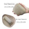 thumbnail image 6 of LAIQIEN Realistic Stone Key Safe Fake Stone Key Holder Secret Compartment Safe Outdoor Garden Key Storage Box Realistic Holder, 6 of 7