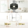 thumbnail image 3 of Uxcell Cylinder Deadbolt Door Lock Round Entry Front Door Handle Sets for Door Black, 3 of 7