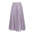 thumbnail image 5 of QHFBli Women's Girls Elastic Waist Long Flowy Bohemian Cotton Casual Maxi Skirt for Summer Beach Holiday, 5 of 8