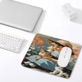 thumbnail image 4 of Girl Loved Cat Mouse Pad - Studio Series, Computer Mouse Mat with Anti-slip Rubber Base, Mouse Pad with Stitched Edge,Mouse Pad for Computers，Laptop 10"x12", 4 of 8