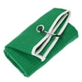 thumbnail image 1 of Uxcell Microfiber Waffle Pattern Golf Towel with Lock Clip - [Dark Green - 15.7 IN] Golf Club Towel, 1 of 6