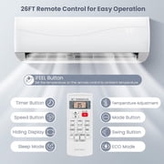 Spaco 24000 BTU 18.5 SEER2 208-230V Ductless Mini Split Air Conditioner and Heater, Inverter Air Conditioner Heat Pump System