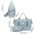 thumbnail image 3 of Multi Functional Travel Bag Three Piece Set Large Capacity Lightweight Travel Storage Bag Luggage Bagwith Handbag and Shoulder Crossbody Bag for Woman and Man, 3 of 9