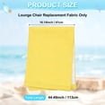 thumbnail image 3 of Uxcell Beach Sling Chair Replacement Canvas, 41x113cm Lounge Chair Fabric Yellow, 3 of 7