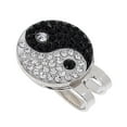 thumbnail image 3 of Yin Yang Pattern Golf Ball Marker Clip Visor Golf Accessory as described2, 3 of 6