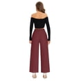 thumbnail image 5 of Pantalones anchos FUNYYZO de cintura alta para mujer primavera/verano, 5 of 5