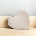 thumbnail image 4 of Cute Heart-Shaped Throw Pillow - Soft Plush Cushion for Sofa, Car & Bedroom Decor, Romantic Love-Themed Pillow for Valentine’s Day & Home Ambiance, Comfortable Gift for Couples, 16in, White, 4 of 6