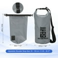 thumbnail image 2 of Uxcell Waterproof Dry Bag, Water Proof Bags with Whistle Gray 10L, 2 of 7