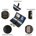 thumbnail image 6 of FALAN MULE Womens Wallet Ultra Slim Thin RFID Blocking Bifold Card Holder Leather Ladies Purse with Zipper Coin Pocket, 6 of 7