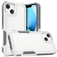 thumbnail image 1 of ELEHOLD for iPhone 14 6.1 inch Case, Armor Rugged Hard PC Soft TPU Hybrid Anti-Drop Camera Lens Protection Shockproof Glossy Non-Slip Slim Fit Case for iPhone 14,White, 1 of 5