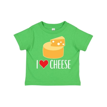 

Inktastic I Love Cheese Funny Cheese Lover Gift Toddler Boy or Toddler Girl T-Shirt