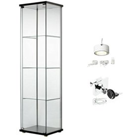Ikea Klingsbo Glass Display Cabinet Lockable Walmart Com