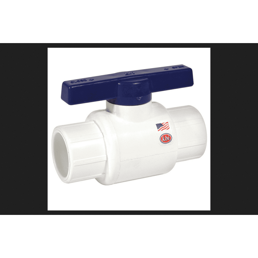 KBI Ball Valve 1/2 in. Dia. x 1/2 in. Dia. PVC