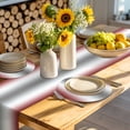 thumbnail image 4 of Red Grey Round 15 Inch Placemats Set of 2, Gray Farmhouse Modern Rustic HeatResistant Non Slip Place Mats for Dining Table, Wipeable Braided Kitchen Table Mats for Housewarming, 4 of 9