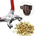 thumbnail image 1 of Xihbxyly Juego de Ojales de Titanio, 100 Piezas de 4 Mm con Arandelas, Herramienta Duradera para Reparar Cuero, Fácil de Instalar, Multiusos para Lonas, Tiendas de Campaña, Bolsos y Proyectos de Bric, 1 of 3
