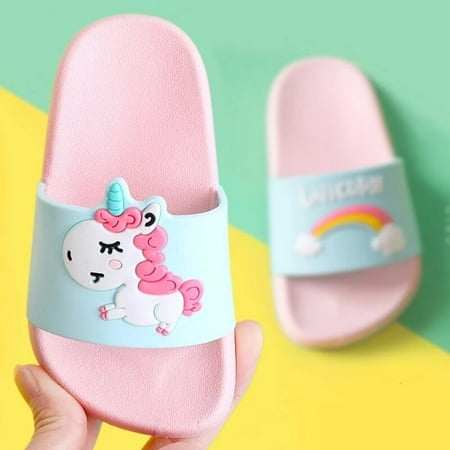 

Cute Animal Pattern Slippers For Boys Girls New Summer Kids Beach Shoes Baby Toddler Soft Indoor Slippers Children Sandals