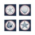 thumbnail image 2 of Metaverse Kathrine Lovell 'Summer Shells Nautical' Canvas Art (Set of 4), 2 of 5