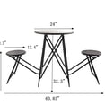 thumbnail image 5 of 32.3" Tall Black Iron Decor Set - Stowable for Storage - Home Gathering Spaces - Add Elegance to Home, 5 of 7