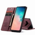 thumbnail image 2 of Galaxy S10 Case, Magnetic Folio Flip Leather Wallet Case Stand with Card Slots Protective Cover For Samsung Galaxy S10 6.1 inch,Red, 2 of 7