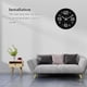 thumbnail image 5 of Reloj de pared de 12 pulgadas Bewildely con puntero que No hace tictac decorativo moderno para sala de estar Negro HA082810-03, 5 of 6