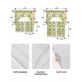 thumbnail image 5 of Summer Lemon Swag Kitchen Curtains Sets for Windows 24 Inch Length, Yellow Fruit Farm Vintage White Wood Grain Short Window Curtain Panels Swags Valances and Tiers 3 Piece Set for Cafe/Dining Room, 5 of 5