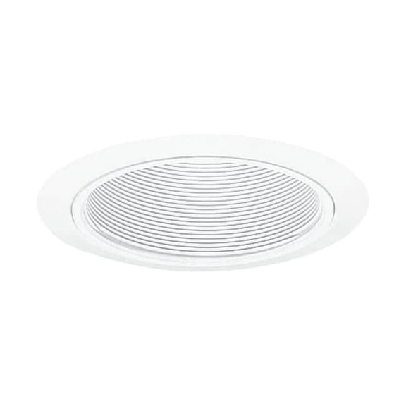 Juno Lighting Recessed Down Light Trim, 5 in, Wht/Wht, Baffle, Srs205 205 WWH