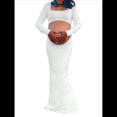 thumbnail image 1 of Vestido de Maternidad para Sesión de Fotos, Larga, Sexy, con Escote y Espalda Descubierta, Maxivestido de Maternidad, Trajes de Fotografía L, 1 of 7