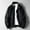 Black, variant on Jackets for Men Men's Spring & Autumn Casual Jacket Handsome Pilot Zipper Standing Collar Jacket, Mens Fall Clothes, Lightweight Jacket, Casual Jacket 1PC Jacket Black XL