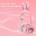 thumbnail image 4 of Wireless Headphones Rabbit Ear Headphones with Microphone Cute Girl Music Bluetooth Headphones for Kids Gaming Headphones, 4 of 29
