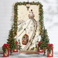 thumbnail image 4 of Antqov Christmas Door Cover 35x71" Front Door Banners Xmas Party Backdrop Photography Background Decoration Banners for Indoor Outdoor Winter Holiday Party Home Decorations, 4 of 6