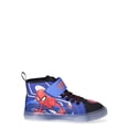 thumbnail image 2 of Spiderman Little & Big Boys Lighted Hi Top Sneakers, 2 of 6
