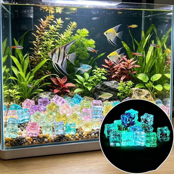 Glow in The Dark Aquarium Gravel 500g Fluorescent Sand for Vases Fish Tank Decor,A