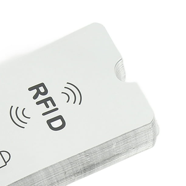 Portatarjetas, 100 piezas Portatarjetas de aluminio Protector de tarjeta RFID Portatarjetas de aluminio Durabilidad extendida
