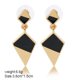 thumbnail image 3 of Pendientes largos geométricos de aleación de moda, joyería de decoración para mujer y niña (oro), 3 of 5