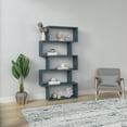 thumbnail image 2 of Ada Home Decor Furniture Multiple Tier Open Shelf Petrol Blue Barclay Modern Bookcase, 2 of 7