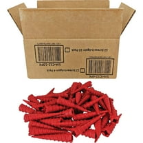 Screw-It-Again #2 to #16 Thread x 2 In. Red Plastic Wood Anchor (50 Ct.) SIA-50