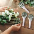 thumbnail image 4 of Soporte para ramo de boda, soporte para ramo de flores de espuma, soporte para ramo con mango nupcial para arreglo floral (10 piezas), 4 of 5