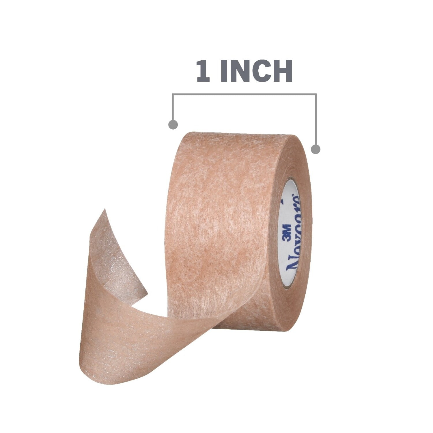 (2 pack) Nexcare Gentle Paper First Aid Tape, Tan, 1 in x 10 yds, 2 Rolls