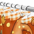 thumbnail image 6 of Shower Curtain 60"W x 72"L Autumn Gnome Thanksgiving Maple Leaf Fabric Shower Curtains Set with Hooks Water Repellent Bathroom Curtains Machine Washable Bathroom Accessories, 6 of 6
