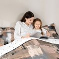 thumbnail image 4 of Homewish Aesthetic Brown Geometric Queen Comforter Set,Retro Abstract Art Comforter Sets Queen,Reversible,3pcs,1 Comforter and 2 Pillowcases, 4 of 7