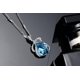 thumbnail image 3 of Collar con colgante de cristal liwang forma de gota de agua y lágrimas de ángel azul, 3 of 5