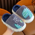 thumbnail image 2 of Vedolay Toddler Slippers Cute Warm Plush Comfortable Winter House Shoes Grey,34, 2 of 5