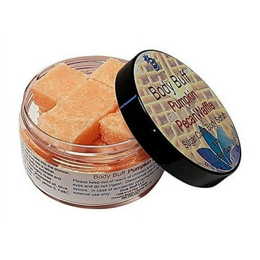 Diva Stuff Sugar Cube Body Buff Scrub, Exfoliates and Hydrates Skin, Pairs With Our Crepey Skin Cream - Pumpkin Pecan Waffle, 8 oz (Made in the USA)